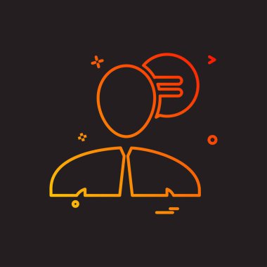 Erkekler sohbet sms simge vektör tasarım çizim konuşmak