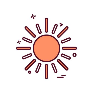 Weather simge vektör beyaz arka plan üzerinde