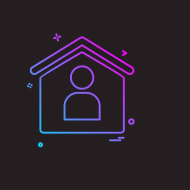 Emlak simge tasarlamak vektör