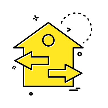 Ev simgesi tasarım vektörü