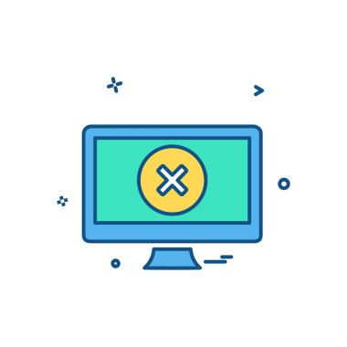 Bilgisayar simgesi tasarım vektörü