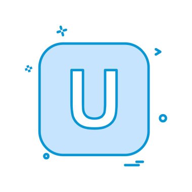 İngilizce alfabe simge tasarlamak vektör 