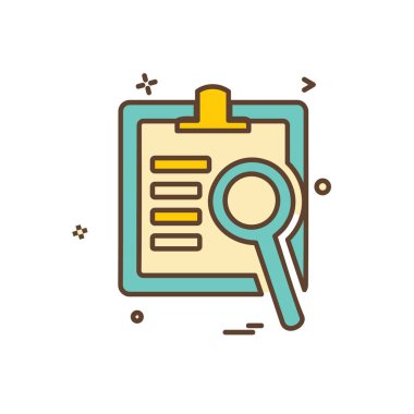 Belge simgesi tasarım vektörü