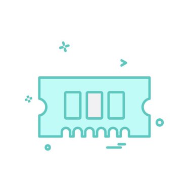 RAM simge tasarlamak vektör