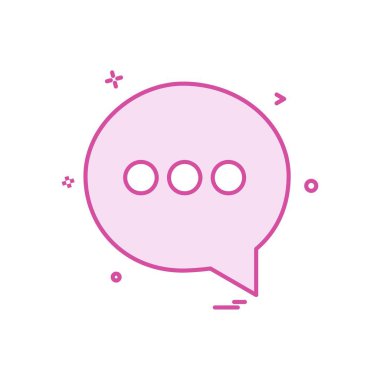 sohbet sms metin simge vektör tasarımı