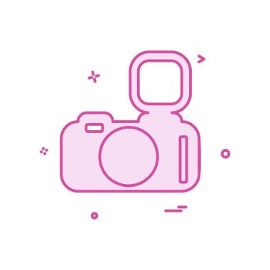 Kamera simgesi tasarım vektörü