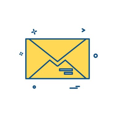 İleti simge tasarlamak vektör