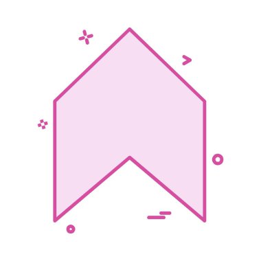 Ok simgesi tasarım vektörü