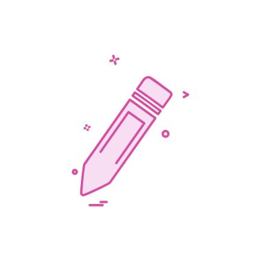 Kalem simgesi tasarım vektörü