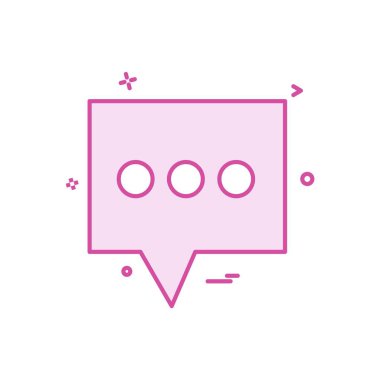 Sohbet simgesi tasarım vektörü