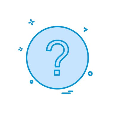 Yardım simgesi tasarım, renkli vektör çizim