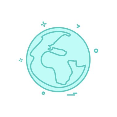 Küre simge tasarlamak vektör