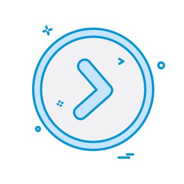 Sağ ok simge tasarlamak vektör