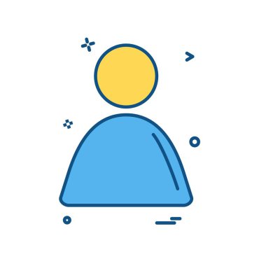 Avatar simge tasarlamak vektör