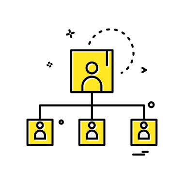 Ağ simgesi tasarım vektörü