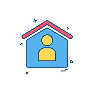 Emlak simge tasarlamak vektör