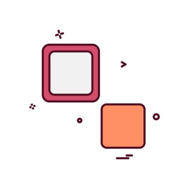 Blok simge tasarlamak vektör 