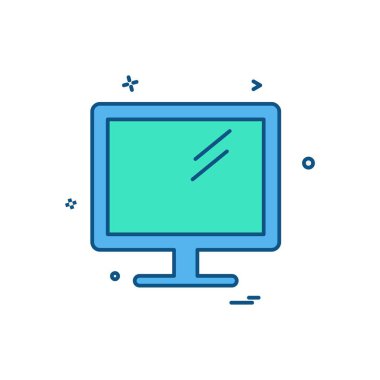 Bilgisayar Teknolojisi simgesi tasarım vektörü