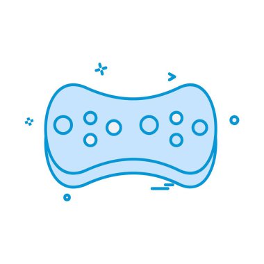 Sünger simgesi tasarım, vektör çizim 