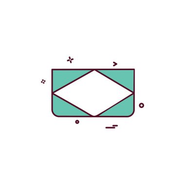 Kart simge tasarlamak vektör 