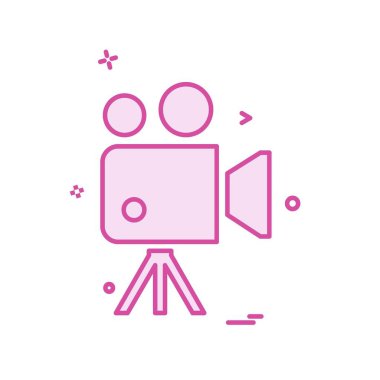 Kamera simgesi tasarım vektörü