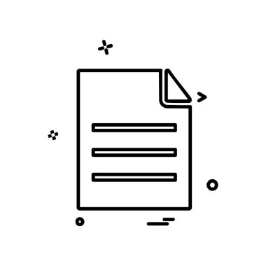 Dosya simgesi tasarım vektörü 