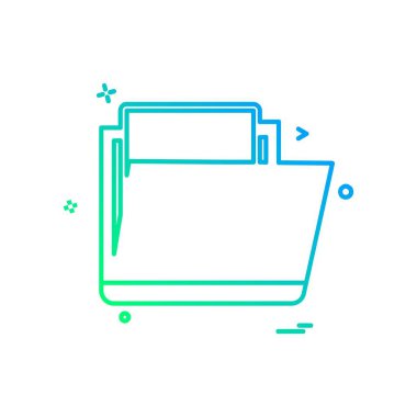 Klasör simge tasarlamak vektör