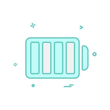 Batarya simgesi tasarım vektörü