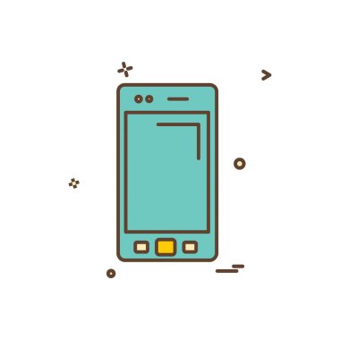 Akıllı telefon simge tasarlamak vektör 