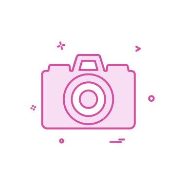 Kamera simgesi tasarım vektörü