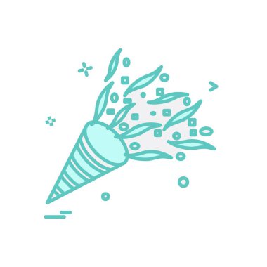 Kutlamalar simge tasarım vektörü