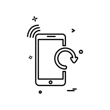 Akıllı telefon simge tasarlamak vektör 