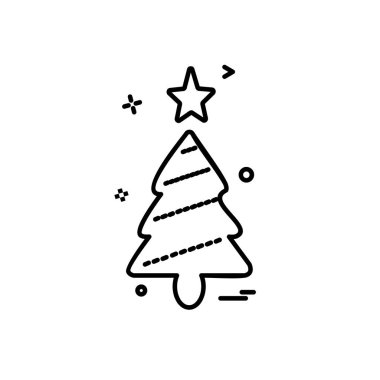 Noel ağacı simge tasarlamak vektör