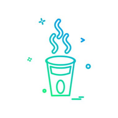 İçki simgesi tasarım, renkli vektör çizim 