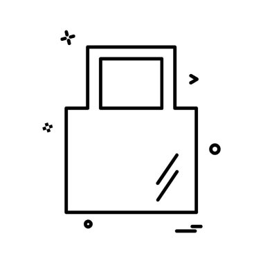 Çanta simge tasarlamak vektör