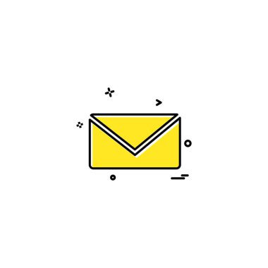 İleti simge tasarlamak vektör