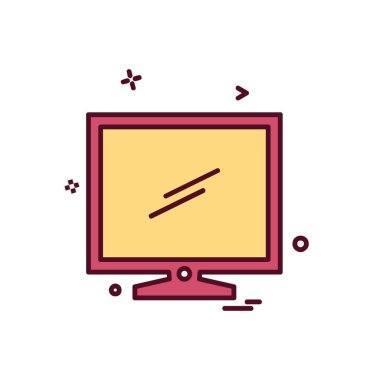 Bilgisayar simgesi tasarım vektörü