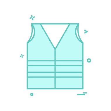 yelek simge vektör tasarımı tasarlamak