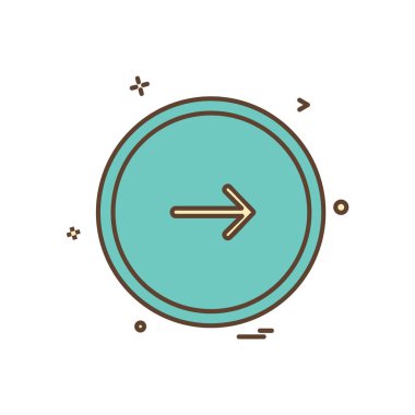 Sonraki düğme simge tasarlamak vektör