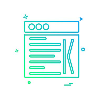 Web düzen simge tasarlamak vektör