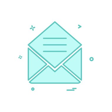 İleti simge tasarlamak vektör