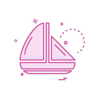 Yüzme simgesi tasarım vektörü