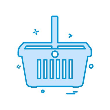 Alışveriş simgesi tasarım vektörü