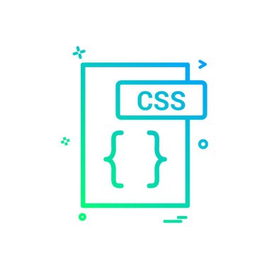 css dosya biçimi ikon vektör tasarımı