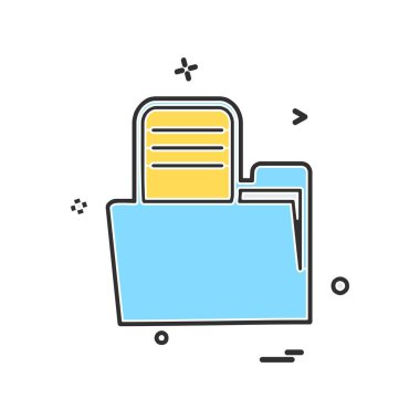 Dosya simgesi tasarım vektörü 