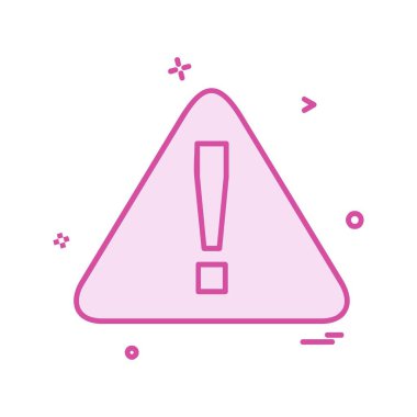 Uyarı simge tasarlamak vektör