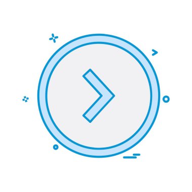 Sağ ok simge tasarlamak vektör