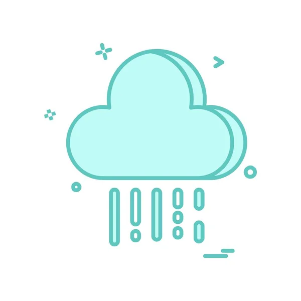 Weather Icon Vector White Background — Stock Vector