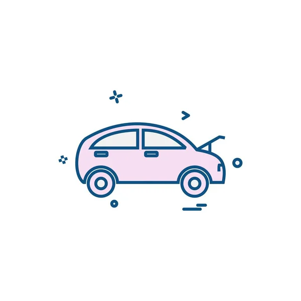 Coche Taller Icono Diseño Vector — Vector de stock