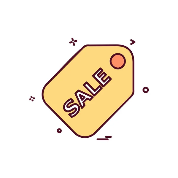 Sale Tag Icon Design Vector Illustration — Stock Vector